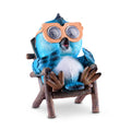 Owl in a Chair Solar Garden Light #color_blue