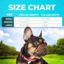 Blazin 'Color Me Happy' Reflective Collar Size Chart