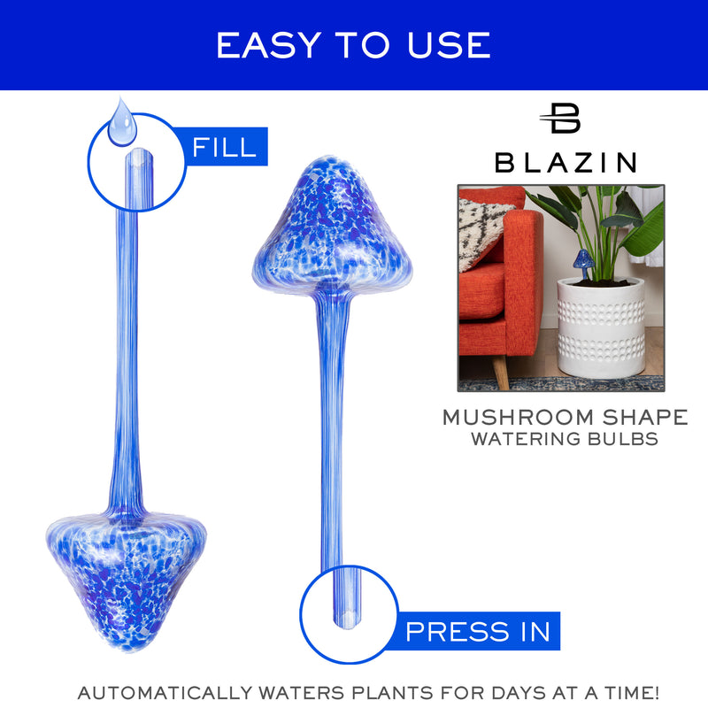 walmart plant watering globes Indoor Plant Watering Globes (Mushroom Shape)