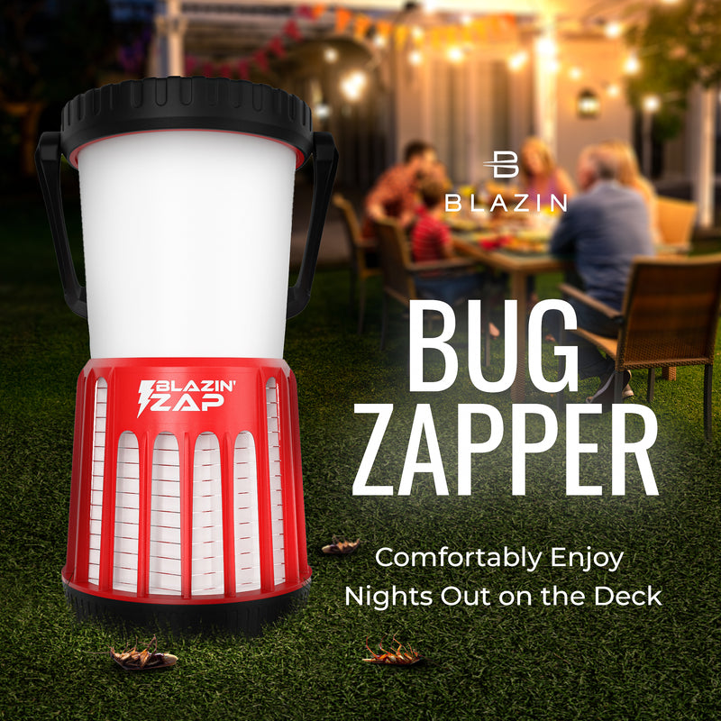 Blazin Zap LED Lantern with Bug, Insect and Mosquito Zapper
