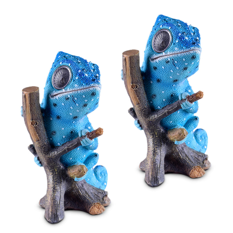 Blue Blue Chameleon Garden Solar Light