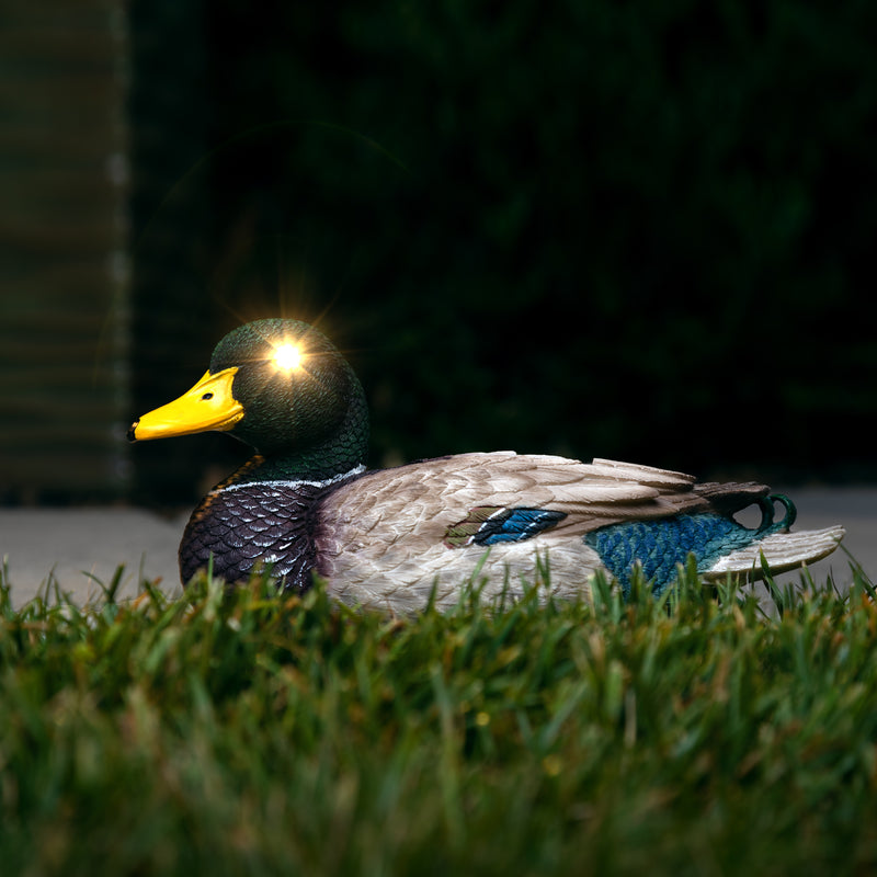 Mallard Duck Garden Decor Solar Light