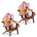 Owl in a Chair Solar Garden Light