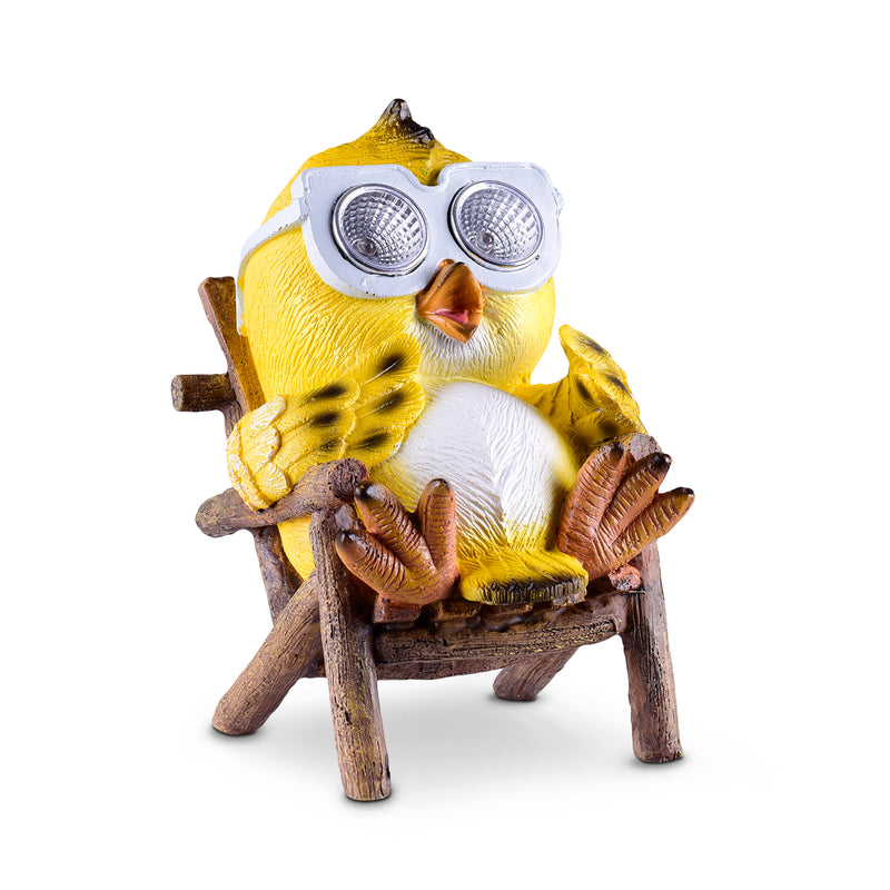 Owl in a Chair Solar Garden Light