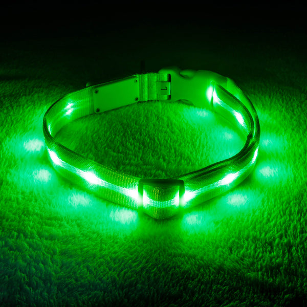 Blazin Safety LED Dog Collar #color_green